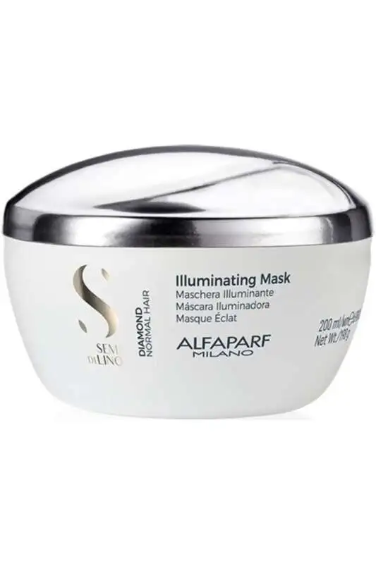 Alfaparf Semi Di Lino Diamond Illuminating Parlatıcı Maske 200ml | Normal Saçlar İçin Işıltı Veren Besleyici Maske - 1