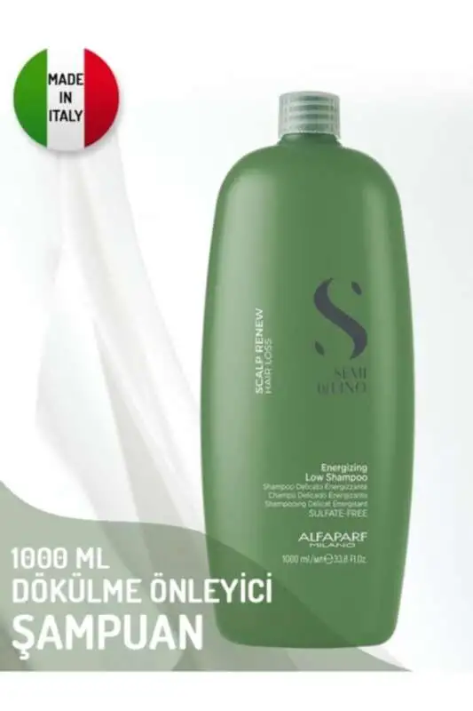 Alfaparf Semi Di Lino Scalp Renew Energizing Saç Dökülmesini Önleyici Şampuan 1000ml | Saç Derisini Canlandırıcı ve Güçlendirici Etki - 1