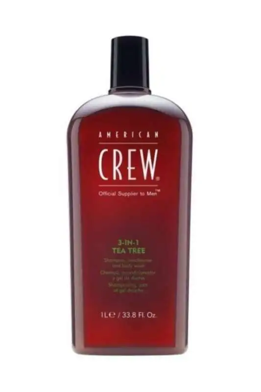 American Crew 3 In 1 Tea Tree Shampoo 1000 ml - 1