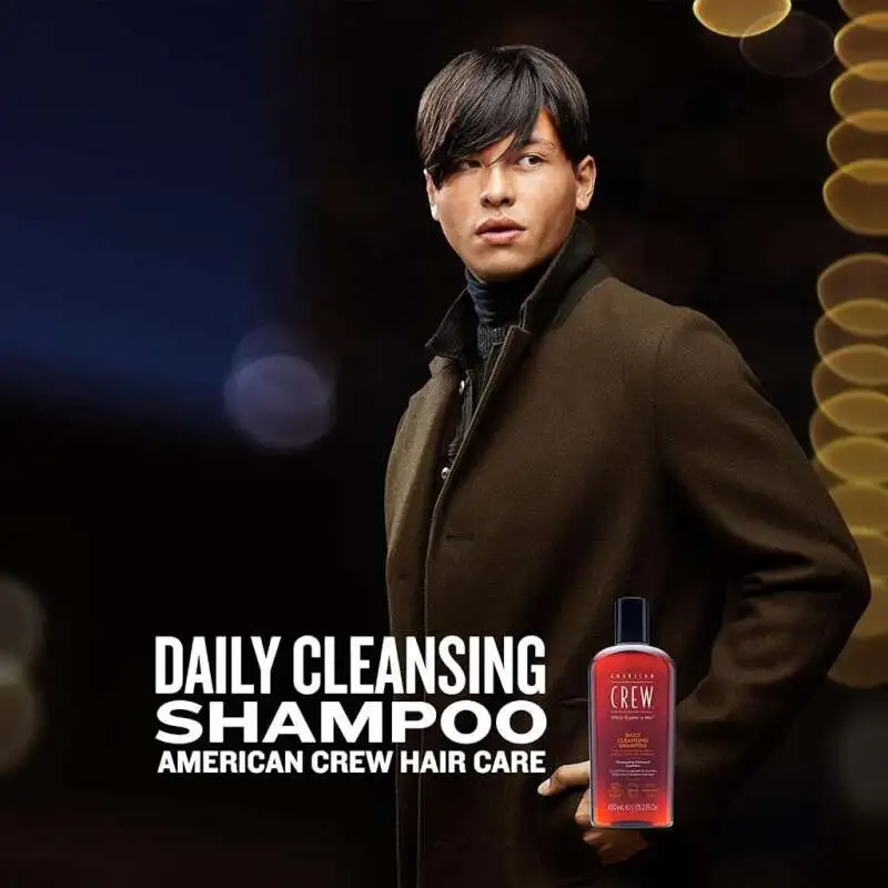 American Crew Daily Cleansing Shampoo 450 ML - 4