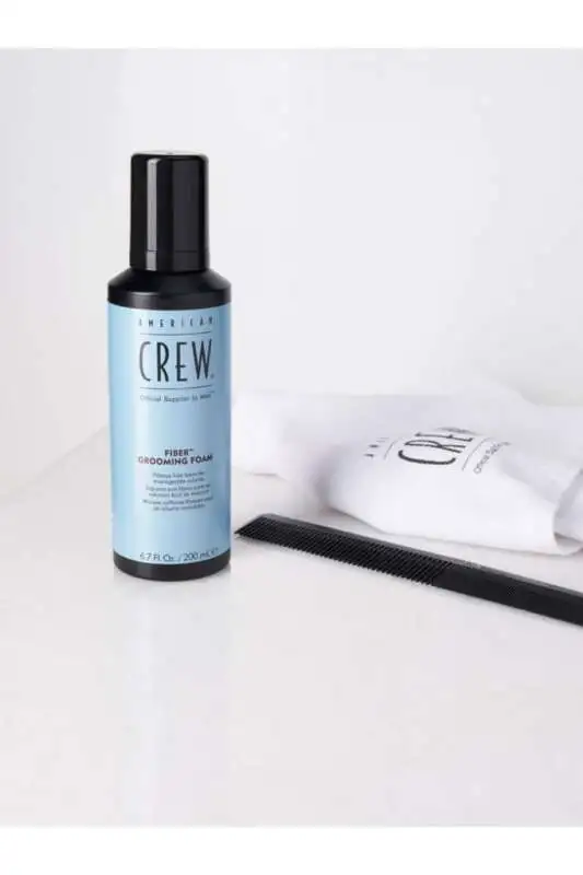 American Crew Fiber Grooming Foam 200ml – Orta Tutuşlu Saç Köpüğü | Doğal Görünüm & Esnek Şekillendirme - 5