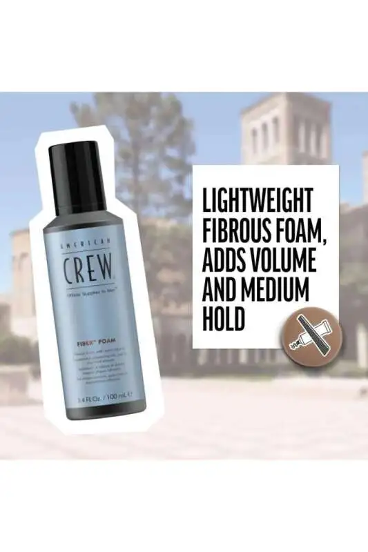 American Crew Fiber Grooming Foam 200ml – Orta Tutuşlu Saç Köpüğü | Doğal Görünüm & Esnek Şekillendirme - 2
