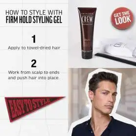 American Crew Firm Hold Styling Gel Yüksek Tutuşlu Jel 390 ml - 3