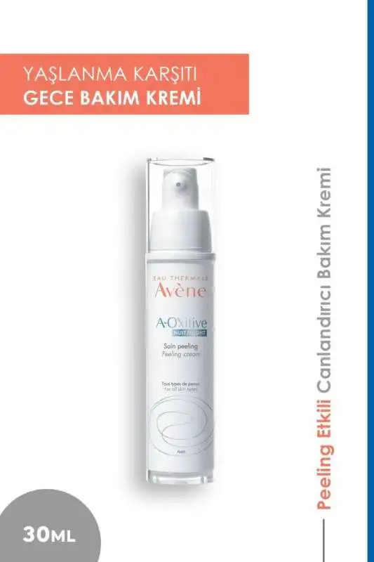 Avene Eau Thermale A-Oxitive Peeling Etkili Gece Kremi 30 ml | Yenileyici Cilt Bakımı - 1