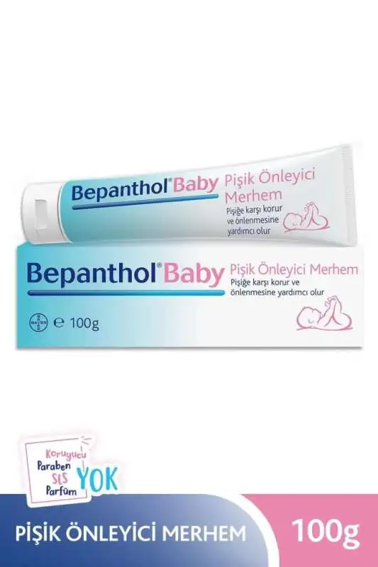 Bepanthol Baby Pişik Önleyici Merhem 100 gr - Hassas Cilt Koruma ve Önleme Kremi (Dermatolojik Testli) - 1