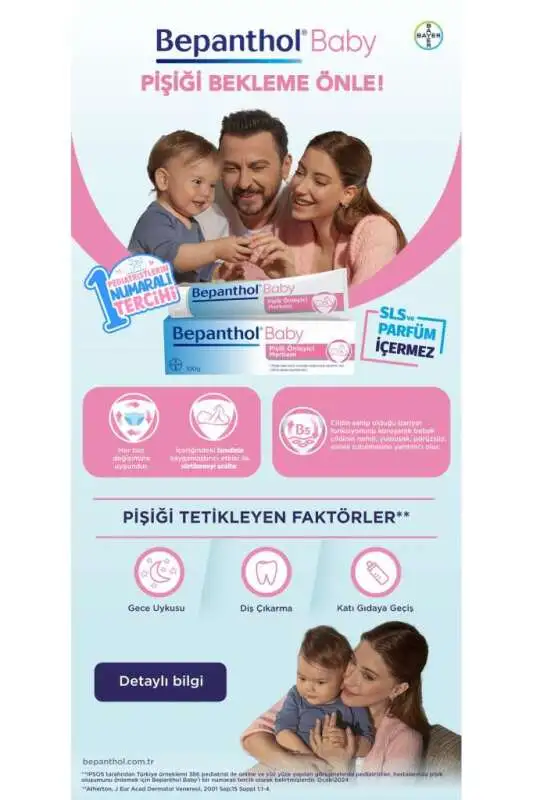 Bepanthol Baby Pişik Önleyici Merhem - Bebek Cildi İçin Koruyucu Bariyer Krem 30 gr - 2