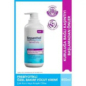 Bepanthol SensiDaily Çok Kuru Cilt İçin Yoğun Nemlendirici Vücut Kremi 400 ml (Dermatolojik Testli & Cilt Bariyeri Onarıcı) - 1