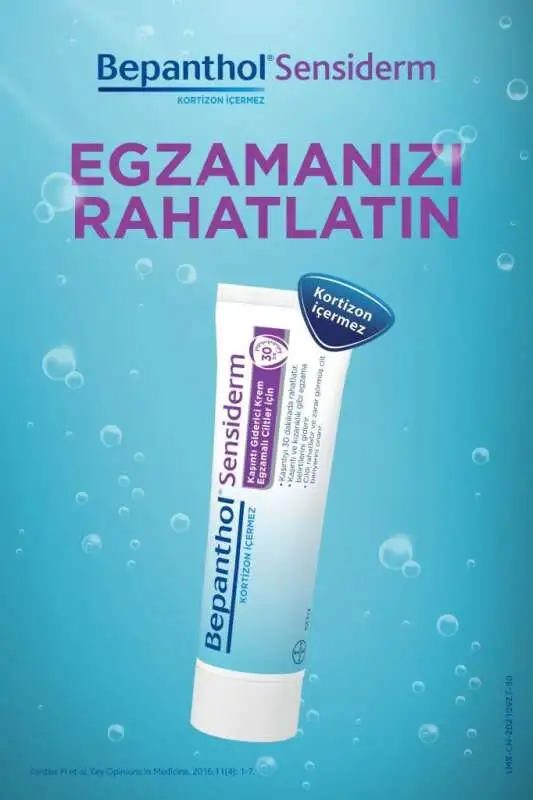 Bepanthol Sensiderm Krem 50g - Kaşıntı ve Kızarıklık Giderici Dermatolog Onaylı (Hassas Ciltler İçin) - 2
