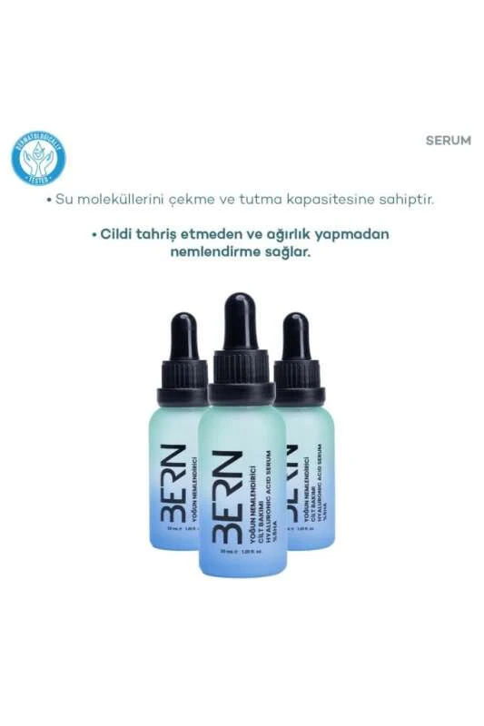 Bern Cosmetics Yaşlanma Karşıt hya.Asit Serum 30ml - 3