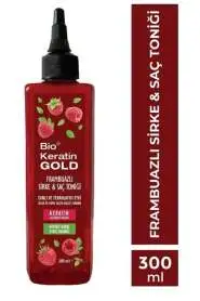 Bio Keratin Gold Frambuazlı Sirke & Saç Toniği 300ml | Kepeğe Karşı Etkili Bakım - Bio Keratin