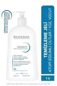 Bioderma Atoderm Intensive Yatıştırıcı Cilt Temizleyici Jel 1000 ml - Kuru, Hassas ve Atopik Ciltler için Hipoalerjenik, Nemlendirici Temizleyici Jel - 1