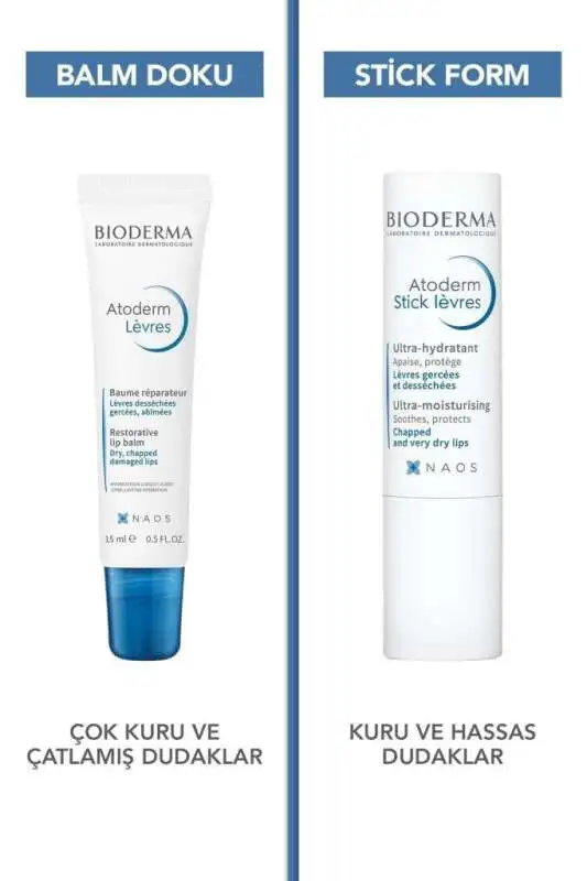 Bioderma Atoderm Lip Balm 15 ml - Kuru ve Çatlamış Dudaklar İçin Yoğun Nemlendirici ve Besleyici Dudak Bakımı - 5