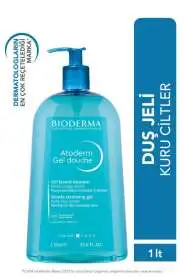 Bioderma Atoderm Shower Gel 1000 ml - Kuru, Hassas ve Atopik Ciltler için Hipoalerjenik, Nemlendirici ve pH Dengeleyici Duş Jeli - 1