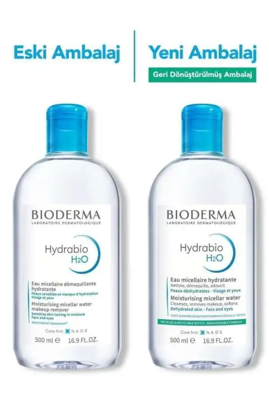 Bioderma Hydrabio H2O Misel Su 500 ml - Nemsiz Ciltler İçin Nemlendirici Makyaj Temizleyici? - 2