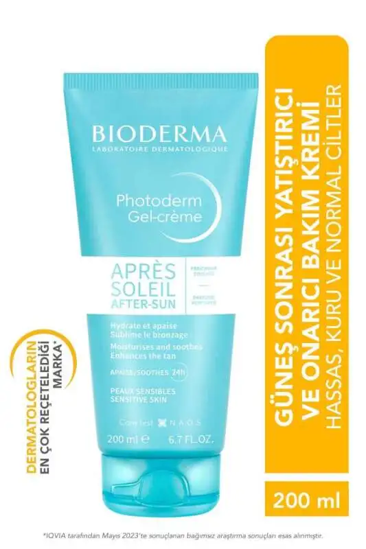 Bioderma Photoderm After Sun Jel Krem 200 ml - Güneş Sonrası Hassas Ciltler İçin Nemlendirici ve Yatıştırıcı Bakım? - 1