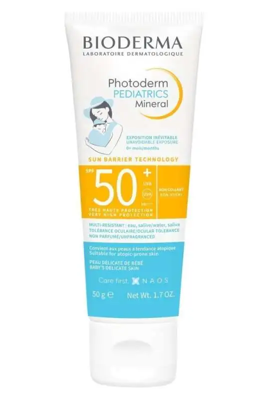 Bioderma Photoderm Pediatrics Mineral Spf50+ Yeni Doğan Bebeklere Özel Güneş Koruyucu Krem 50 g - 1