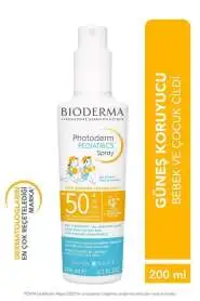 Bioderma Photoderm Pediatrics Sprey SPF50+ 200 ml - Bebek ve Çocuklar İçin Suya Dayanıklı Yüksek Koruma Güneş Spreyi - 1