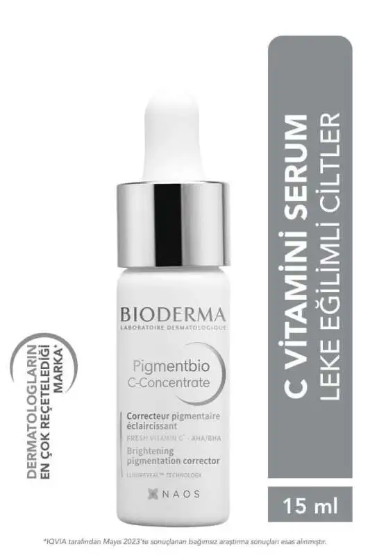 Bioderma Pigmentbio C-Concentrate 15 ml - C Vitamini İçeren Leke Karşıtı Aydınlatıcı Gece Serumu - 1