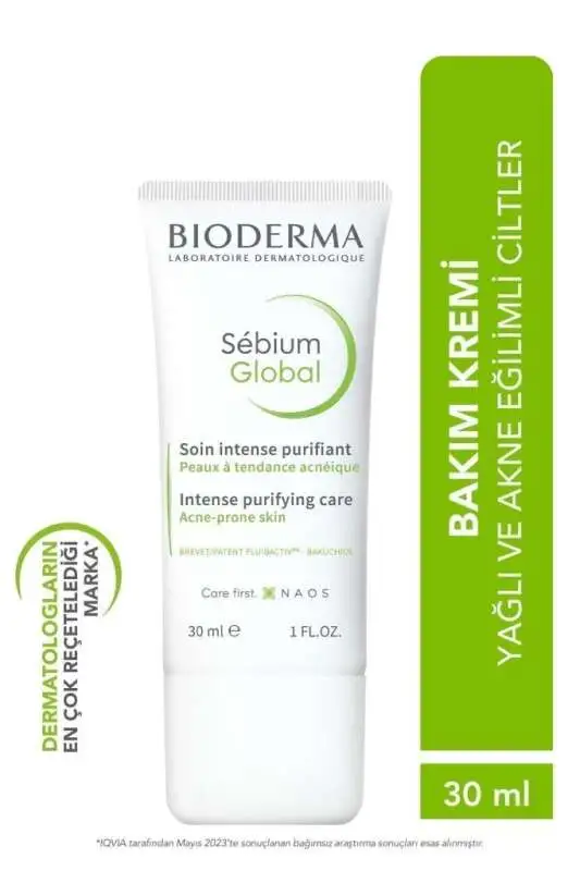 Bioderma Sebium Global Arındırıcı Krem 30 Ml - 1