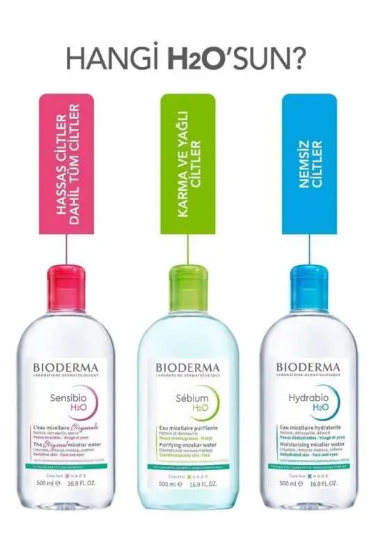Bioderma Sebium H2O Yüz ve Makyaj Temizleme Suyu 500 ml - Yağlı ve Problemli Ciltler için Gözenek Arındırıcı, Hipoalerjenik Misel Su - 7