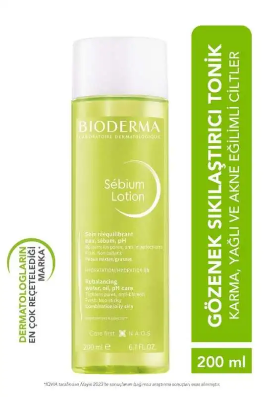 Bioderma Sébium Lotion 200 ml - Karma ve Yağlı Ciltler İçin Gözenek Sıkılaştırıcı ve Sebum Dengeleyici Tonik - 1