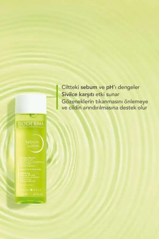 Bioderma Sébium Lotion 200 ml - Karma ve Yağlı Ciltler İçin Gözenek Sıkılaştırıcı ve Sebum Dengeleyici Tonik - 3