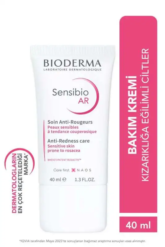 Bioderma Sensibio AR Krem 40 ml - Hassas ve Kızarıklık Eğilimli Ciltler İçin Yatıştırıcı ve Nemlendirici Bakım Kremi? - 1