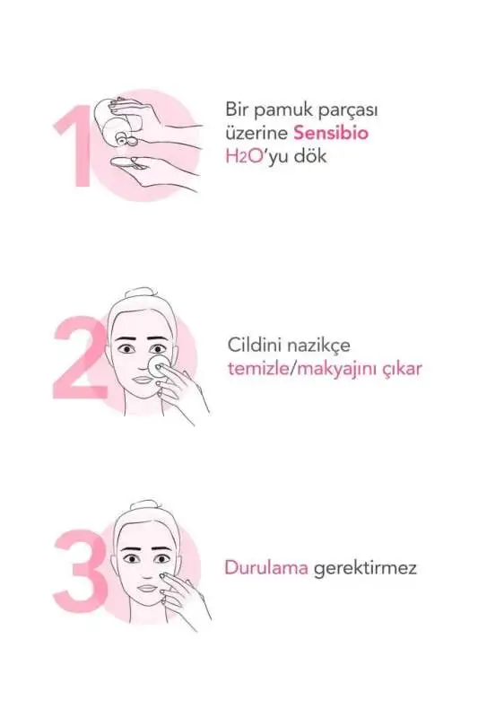 Bioderma Sensibio H2O Makyaj Temizleyici Misel Su 500 ml - Hassas Ciltler için Hipoalerjenik ve Yatıştırıcı Temizleme Suyu - 15