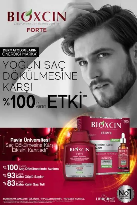 Bioxcin Forte Yoğun Dökülme Karşıtı Şampuan - Tüm Saç Tipleri İçin Güçlendirici 300 ml - 7