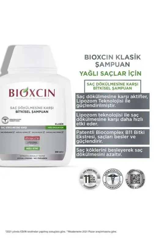 Bioxcin Genesis Saç Dökülmesine Karşı Yoğun Bakım Şampuan 300ml - Güçlendirici ve Onarıcı Formül - 3