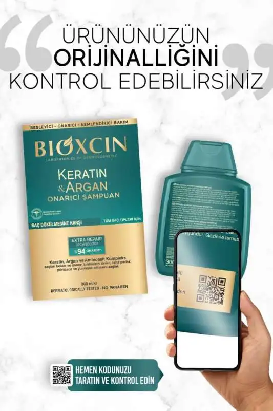 Bioxcin Keratin ve Argan Onarıcı Şampuan 300 ml – Yıpranmış Saçlar İçin Etkili Bakım - 9