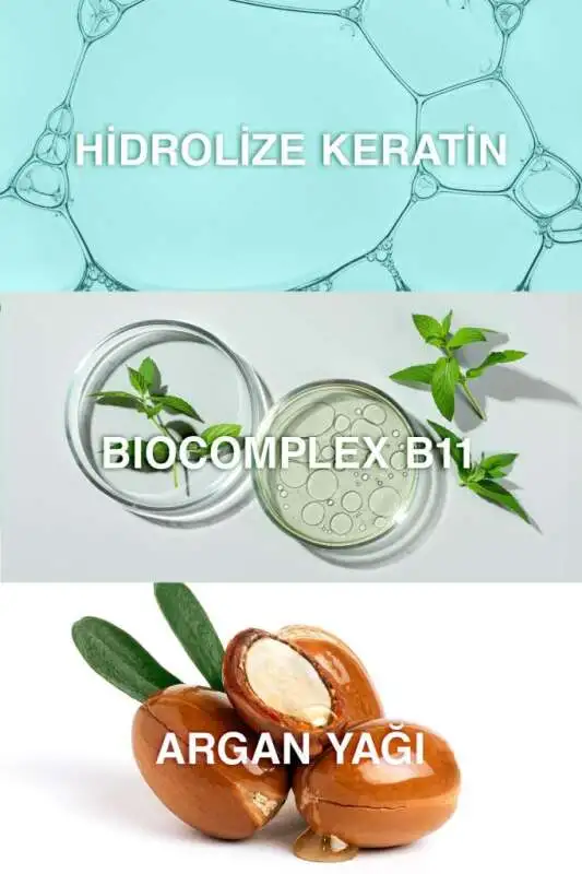 Bioxcin Keratin ve Argan Onarıcı Şampuan 300 ml – Yıpranmış Saçlar İçin Etkili Bakım - 3