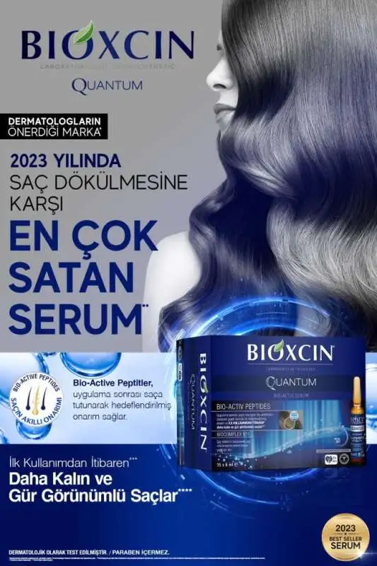 Bioxcin Quantum Saç Güçlendirici Serum 15 x 6 ml – Yoğun Bakım ile Daha Kalın ve Gür Saçlar - 6