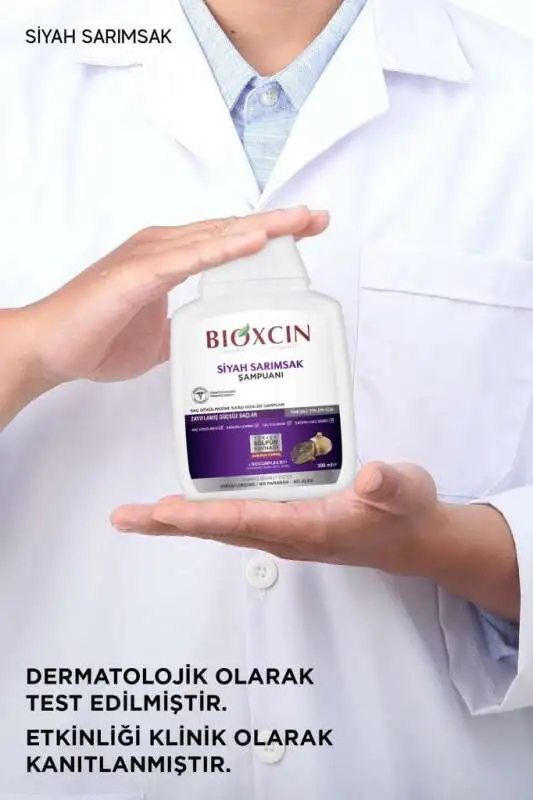 Bioxcin Siyah Sarımsak Özlü Şampuan - Saç Dökülmesi Karşıtı Güçlendirici Bakım 300 ml - 7