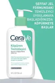 CeraVe Köpüren Temizleyici 236 ml | Yüz İçin Nazik Köpüren Temizleyici - 7