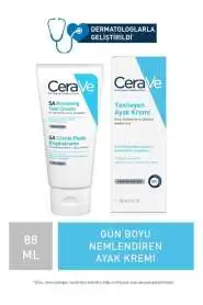 CeraVe SA Renewing Foot Cream 88 ml | Sert ve Kuru Ayaklar İçin Yoğun Nemlendirici Krem - 1