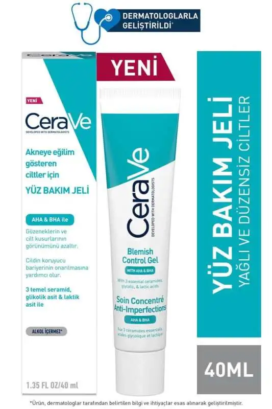CeraVe Yüz Bakım Jeli 40 ml | Nazik Temizleme ve Nemlendirici Formül - 1