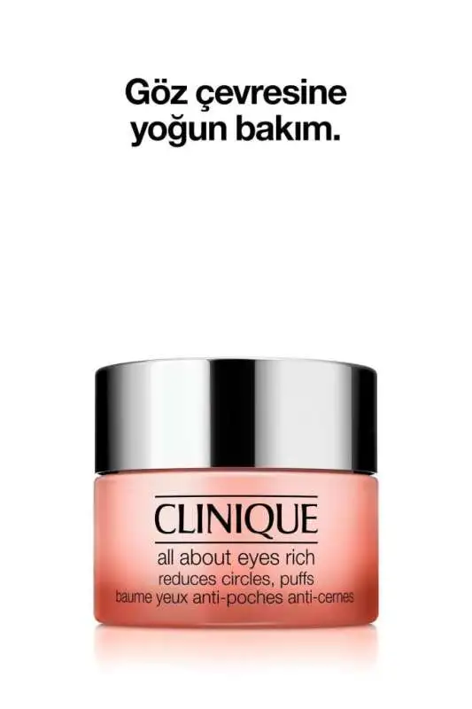 Clinique All About Eyes Rich Yoğun Göz Çevresi Bakım Kremi 15 ml - 1