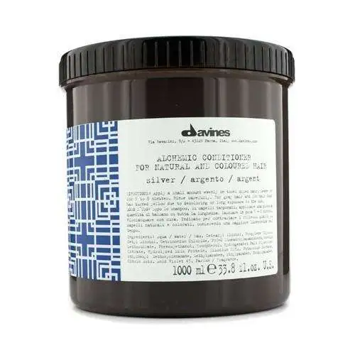 Davines Alchemic Silver Gümüş Saç Kremi 1000 ml | Turunculaşma Karşıtı Renk Koruyucu Bakım - 1