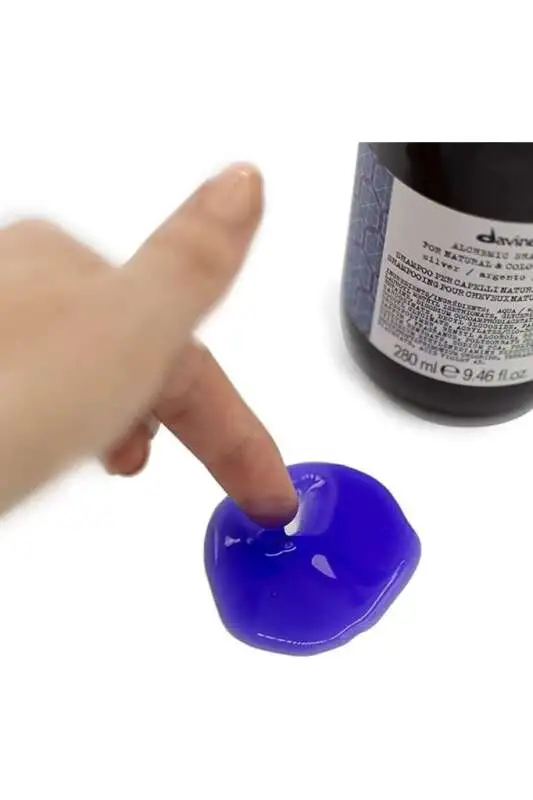 Davines Alchemic Silver Gümüş Şampuan 280 ml | Sarı Tonları Azaltan ve Soğuk Işıltı Sağlayan Şampuan - 2