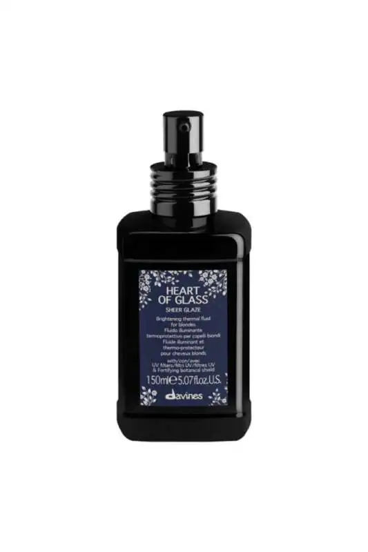 Davines Heart Of Glass Sheer Glaze Koruyucu Sprey 150 ml | Sarı Saçlar İçin Parlaklık ve Koruma - 1