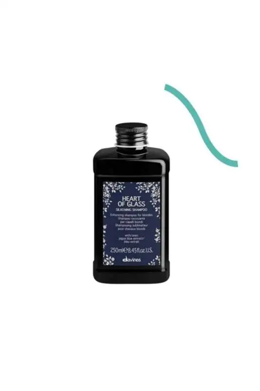 Davines Heart Of Glass Silkening Sarı Saçlar İçin Mavi Tonlama ve Bakım Şampuanı 250 ml | Sarı Saçlar İçin Mavi Işık ve Nemlendirici - 1