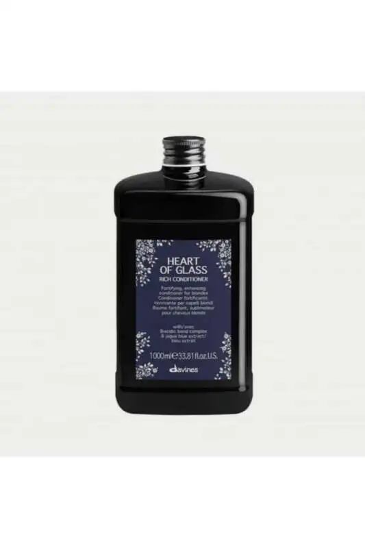 Davines Heart Of Glass Zengin Saç Kremi 1000 ml | Sarı ve Açık Renkli Saçlar İçin Güçlendirici Bakım - 1