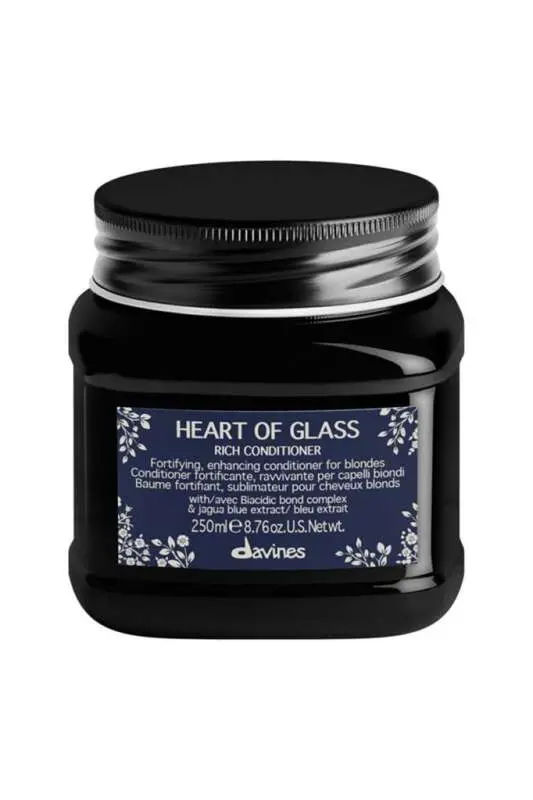 Davines Heart of Glass Rich Conditioner Sarı Saçlar için Onarıcı Güçlendirici Zengin Saç Kremi 250 ml - 1