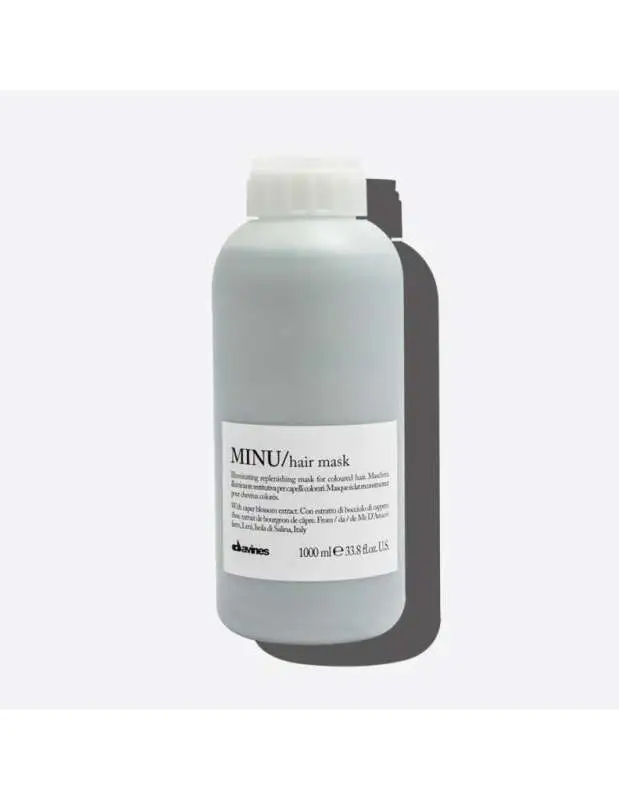 Davines Minu Hair Mask 1000 ml – Boyalı Saçlar İçin Renk Koruyucu ve Besleyici Saç Maskesi - 1