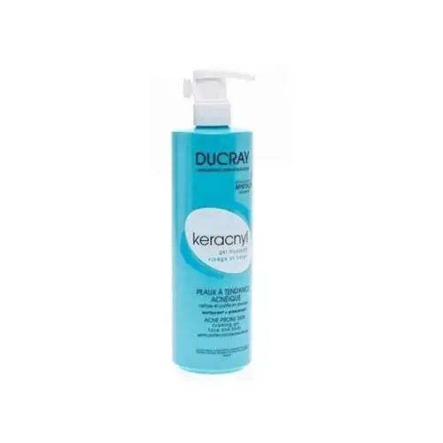 Ducray Keracnyl Cleansing Gel 400 ml | Yağlı ve Akneli Ciltler İçin Temizleyici Jel - 1