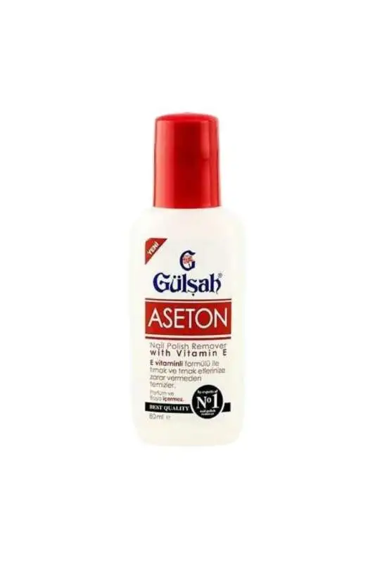 Gülşah Aseton 80ml | Tırnak Bakımı ve Oje Temizliği İçin - 1