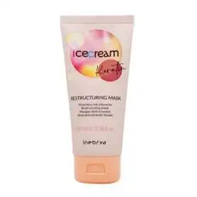 Inebrya Ice Cream Keratin Restructuring Mask 100 ml | Zayıflamış ve Hasar Görmüş Saçları Güçlendiren Yoğun Onarıcı Maske - Inebrya
