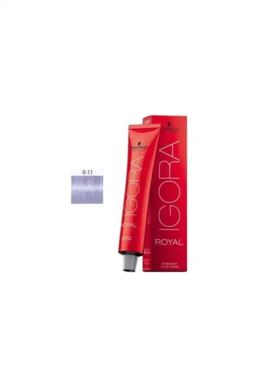 Igora Royal 0-11 Sarı Azaltıcı Boya 60 ml | İstenmeyen Sıcak Yansımaları Nötralize Edin - 1
