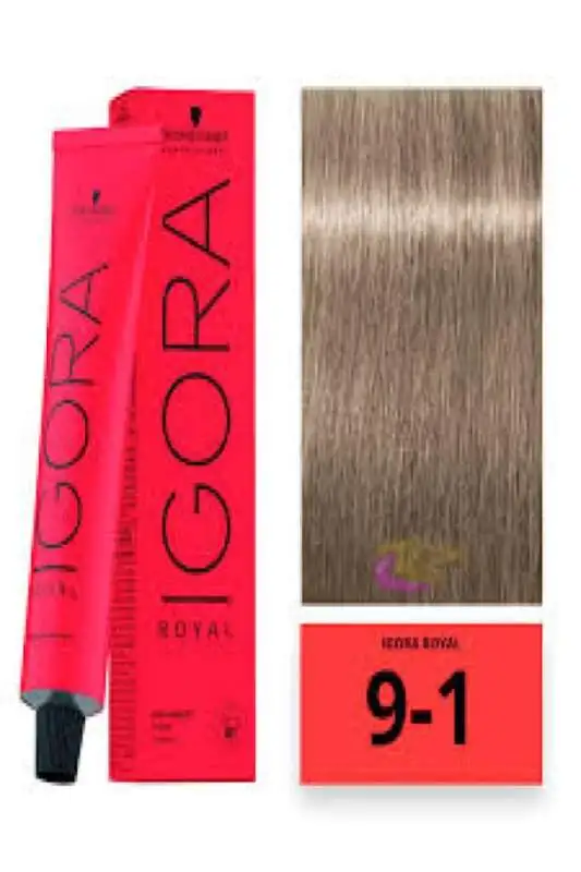SCHWARZKOPF Igora Royal Saç Boyası 60ml | 9-1 Sarı Sandre - 1